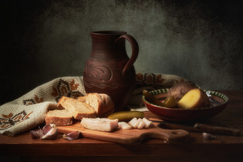 Stilleben mit Speck / ***