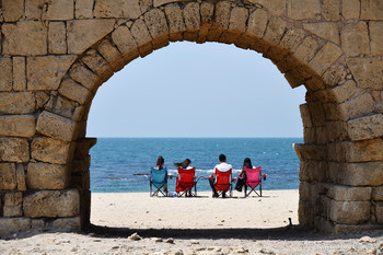  / Roman aqueducts Caesarea Maritima Israel