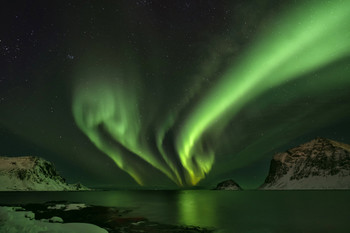Nordlichter / Aufgenommen im März 2019 auf den Lofoten