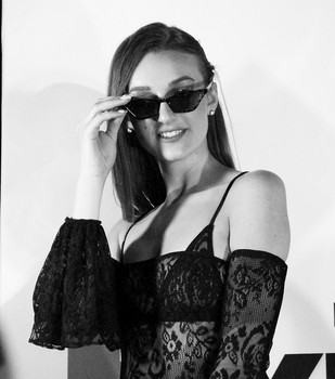 Summer is coming / black and white portrait
