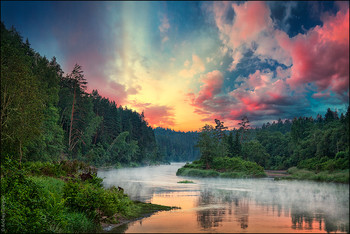  / River, Sunset