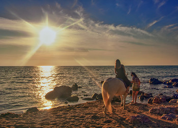 Abendstimmung am Meer / ***