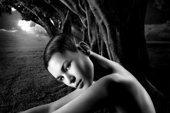 DONA / un entorn en blanc i negre