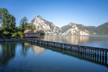 Traunstein / Spiegelung am Traunsee