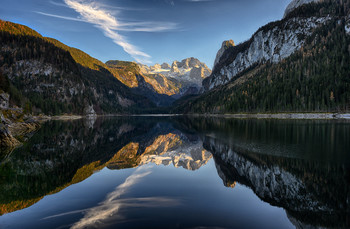 Gosausee / Nur kurz waren die Wolken am Himmel