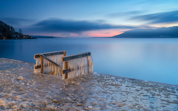 heute morgens am Attersee / heute morgens am Attersee
