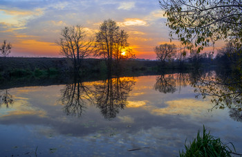 Abendlandschaft. / ***