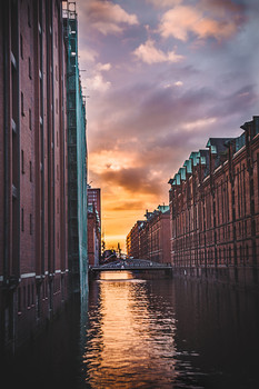 Hamburg / Sonnenuntergang