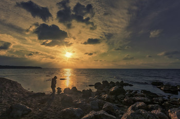 Abendstimmung am Meer / ***