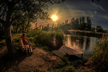 Abend auf dem See / ***