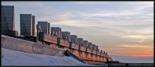 Sunset on the dam. / ***