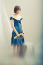 Lucille in a blue dress / ......