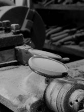 in an old dusty garage / ******