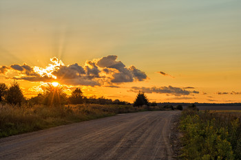 At sunset / ***