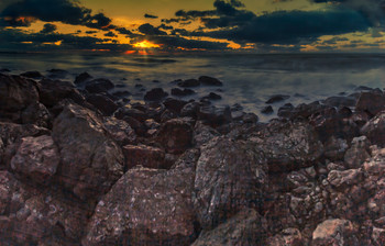 Abendstimmung am Meer / ***