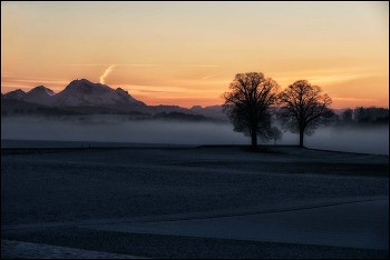 Nebelgrenze / Sonnenuntergang