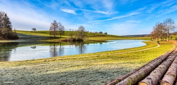Eichener See / Naturphänomen Eichener See, mal ist er da und dann verschwindet er wieder