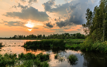 Evening on the lake / ***
