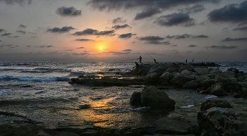 Am Abend Sonnenuntergang / ***