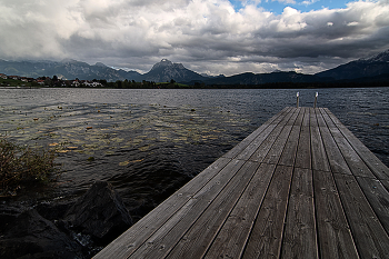 Hopfen am See / 5 Min später und Starkregen setzte ein