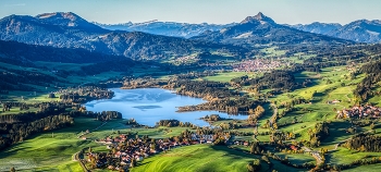 Grüntensee / Aufnahme während eines Ballonfluges