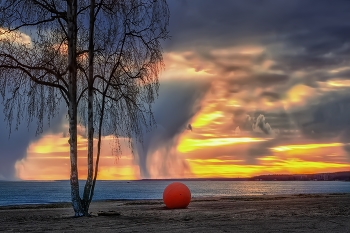Abend Strand / ***