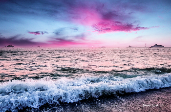 Lilac sunset. / ***