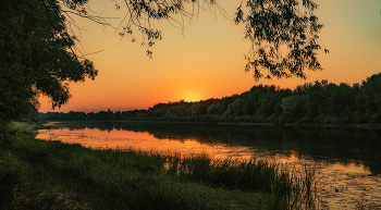Sonnenuntergang auf dem Sozh / ***