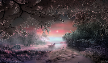 Sunrise over the river / ***
