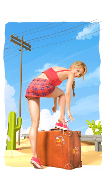 volf pin-up / 3D-art