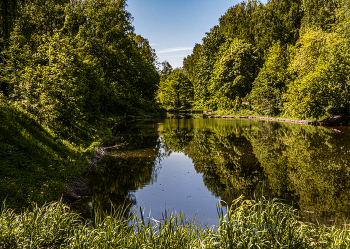 At the water. / ***