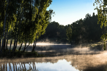 Morning on the lake. / ***