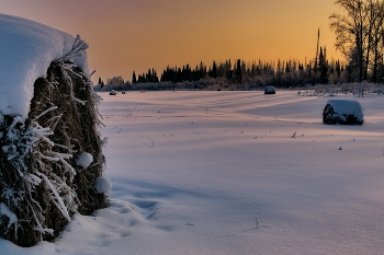 Winter evening. / ***