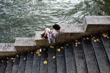 On the steps / ***