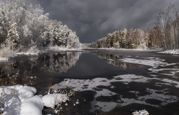 After a snowfall. / ***