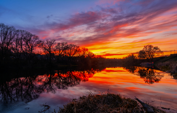 A fiery sunset / ***