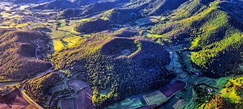 Olot - vol amb globus (volcà de Santa Margarida) - La Garrotxa / Olot - vol amb globus (volcà de Santa Margarida) - La Garrotxa