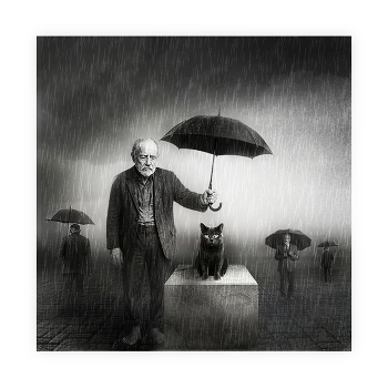 Walking in the Rain / digital art