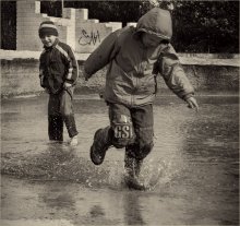 Slowly walking on water / ---------