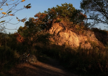 Landschaft mit dem Fahrrad / ***