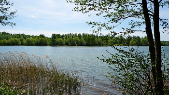 At the lake. / ***