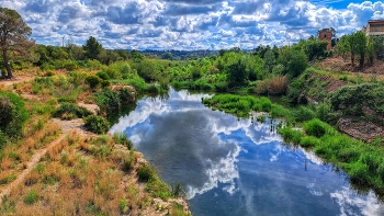 Valls - riu Francolí des de el Pont de Goi - Alt camp / Valls - riu Francolí des de el Pont de Goi - Alt camp