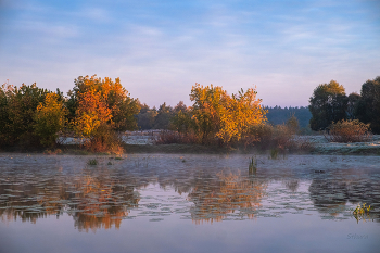 At sunrise. / ***