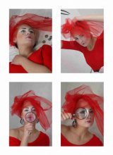 portrait in red. Katya / ***