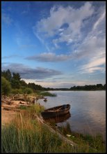 Landscape with boat / ~~~~~~