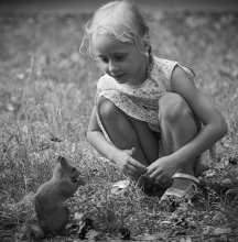The girl and .... / ................