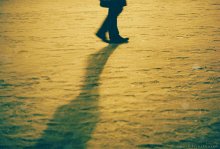 [On foot. In a warm cafe} / *******