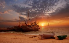 sunset on the Azov / ***