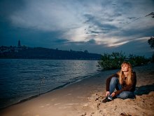 Evening on the banks of the Dnieper / ***