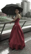 Girl with Umbrella / -------